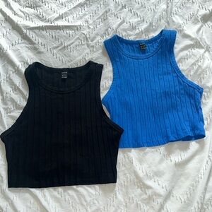 Two tank tops cropped